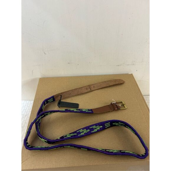 J Crew southwestern design purple green new - Picture 1 of 5